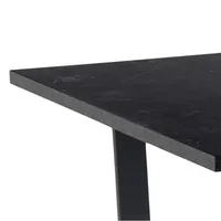 SÖÖGILAUD AMBLE 160X90XH74CM, MUST MARMOR