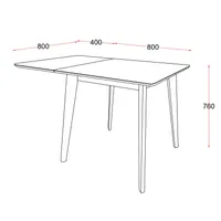 SÖÖGILAUD ROXBY 80/120X80XH76CM, TAMM