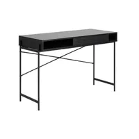 KIRJUTUSLAUD ANGUS 110X50XH75CM, MUST