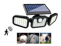 FASSAADIVALGUSTI 74LED 3-FUKTSIOONI SENSOR PÄIKESEPANEELIGA