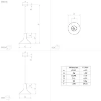 RIPPVALGUSTI EGLO MORESCANA E27 1X28W MUST
