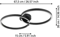 LAEVALGUSTI EGLO AMANDOLO LED-CCT/RGB MUST