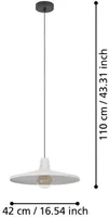 RIPPVALGUSTI EGLO MINIERE E27 1X40W HALL/MUST