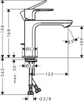 VALAMUSEGISTI HANSGROHE REBRIS S 110 KROOMITUD