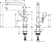 KÖÖGISEGISTI HANSGROHE TALIS M54 270 KROOMITUD