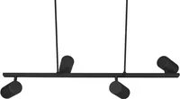 RIPPVALGUSTI TRIO MARLEY 4XGU10 80CM MATT MUST