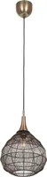 RIPPVALGUSTI TRIO SORAYA E27 42CM MATT MUST/ANTIIKMESSING
