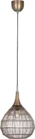 RIPPVALGUSTI TRIO SORAYA E27 42CM MATT MUST/ANTIIKMESSING