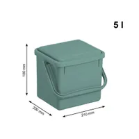 TOIDUJÄÄTMETE PRÜGIKAST BIO ROHELINE 4,5L