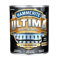 METALLIVÄRV HAMMERITE MATT MUST 0,7L