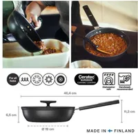 SAUTÉ PANN FISKARS HARD FACE 24CM