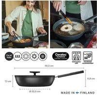 SAUTÉ PANN FISKARS HARD FACE 28CM