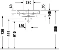 VALAMU DURAVIT NO.1 50CM VALGE