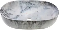 VALAMU INVENA KORFU 60X42CM PINNAPEALNE OVAALNE VALGE/SININE-HALL