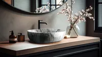 VALAMU INVENA KORFU 60X42CM PINNAPEALNE OVAALNE VALGE/SININE-HALL