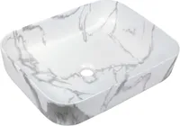 VALAMU INVENA FLORINA 51X40CM PINNAPEALNE VALGE MATT MARMOR
