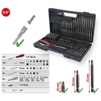 OTSIKUTE KOMPLEKT KS TOOLS 1/4", 208-OSALINE