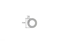 ALUMIINIUM O-PROFIIL CEZAR 15X1X1000MM  