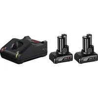LAADIMISKOMPLEKT AKU + LAADIJA BOSCH GBA 12V, 2X6,0AH