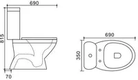 WC POTT VENTO TABERG ALLAJOOKS VALGE