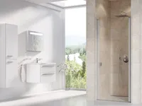 DUŠIUKS RAVAK CSD1-80, 80X195CM SATIIN + KLAAS LÄBIPAISTEV