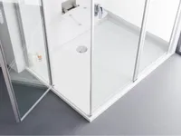 DUŠIALUS RAVAK GIGANT PRO 110X80 CHROME VALGE