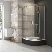DUŠINURK RAVAK BLIX BLCP4-90, 90X175CM ALUMIINIUM, LÄBIPAISTEV