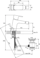 BIDEESEGISTI RAVAK 10° FREE TD F 055.20 MUST