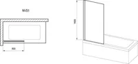 VANNISEIN RAVAK NVS1-80, 80X140 SATIIN