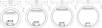 LED PEEGEL RAVAK LUNA I 800