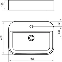 VALAMU RAVAK SLIM SHELF 550 R