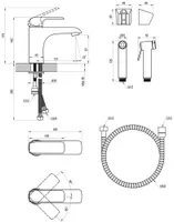 BIDEESEGISTI RAVAK FL 112.20 150MM MUST