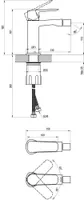 BIDEESEGISTI RAVAK LIFE LF 056.20BL,160 MM, KROOM