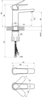 VALAMUSEGISTI RAVAK LF 012.20BL, 160MM, MUST