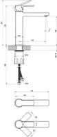KÕRGE VALAMUSEGISTI RAVAK SL 014.00CR, 230MM, KROOM
