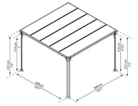 VARIKATUS MILANO 3000, 309X309 CM