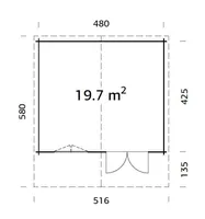 AIAMAJA PALMAKO BRITTA 19,7M²