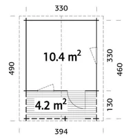 AIAMAJA PALMAKO EMMA 10,4+4,2M²