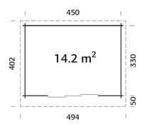 AIAMAJA PALMAKO LEA 14,2M² SLIDE PLUS