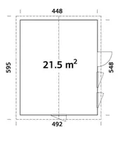 ELEMENTMAJA PALMAKO NORDIC PLUS CHARLOTTE 21,5M²