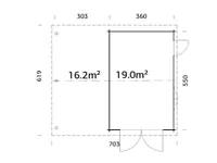 GARAAŽ PALMAKO ROGER 19,0+16,2M² PUITVÄRAVAGA