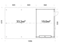 GARAAŽ PALMAKO ROGER 19,0+33,2M² SEKTSIOONUKSEGA