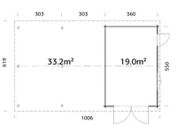 GARAAŽ PALMAKO ROGER 19,0+33,2M² PUITVÄRAVAGA