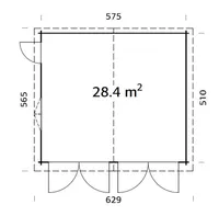 GARAAŽ PALMAKO ROGER 28,4M² PUITVÄRAVAGA