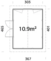 PAVILJON PALMAKO ISABELLA 10,9M²
