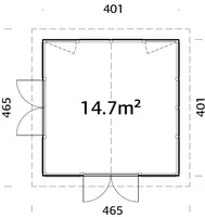 PAVILJON PALMAKO ISABELLA 14,7M²