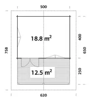 SUVEMAJA PALMAKO AGNETA 18,8+12,5M²