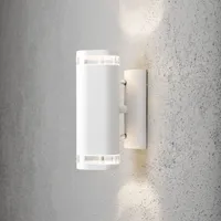 VÄLISVALGUSTI KONSTSMIDE MODENA SEINALE 2X35W IP44 GU10 VALGE