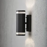 VÄLISVALGUSTI KONSTSMIDE MODENA SEINALE 2X35W IP44 GU10 MUST
