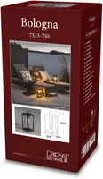 VÄLISVALGUSTI KONSTSMIDE BOLOGNA E27 230V 40W IP44 MUST